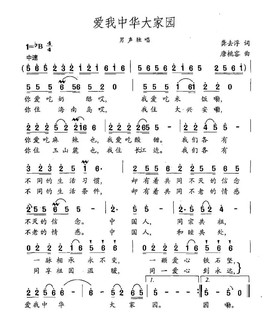 爱我中华大家园