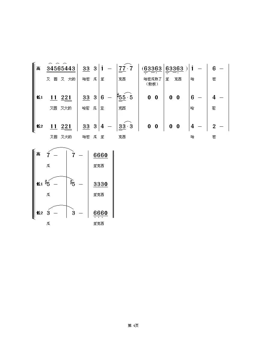 哈密瓜熟了（童声合唱）