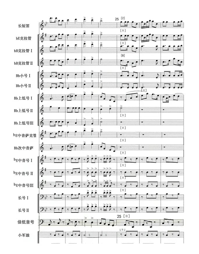 人民海军向前进(军乐总谱1-12)