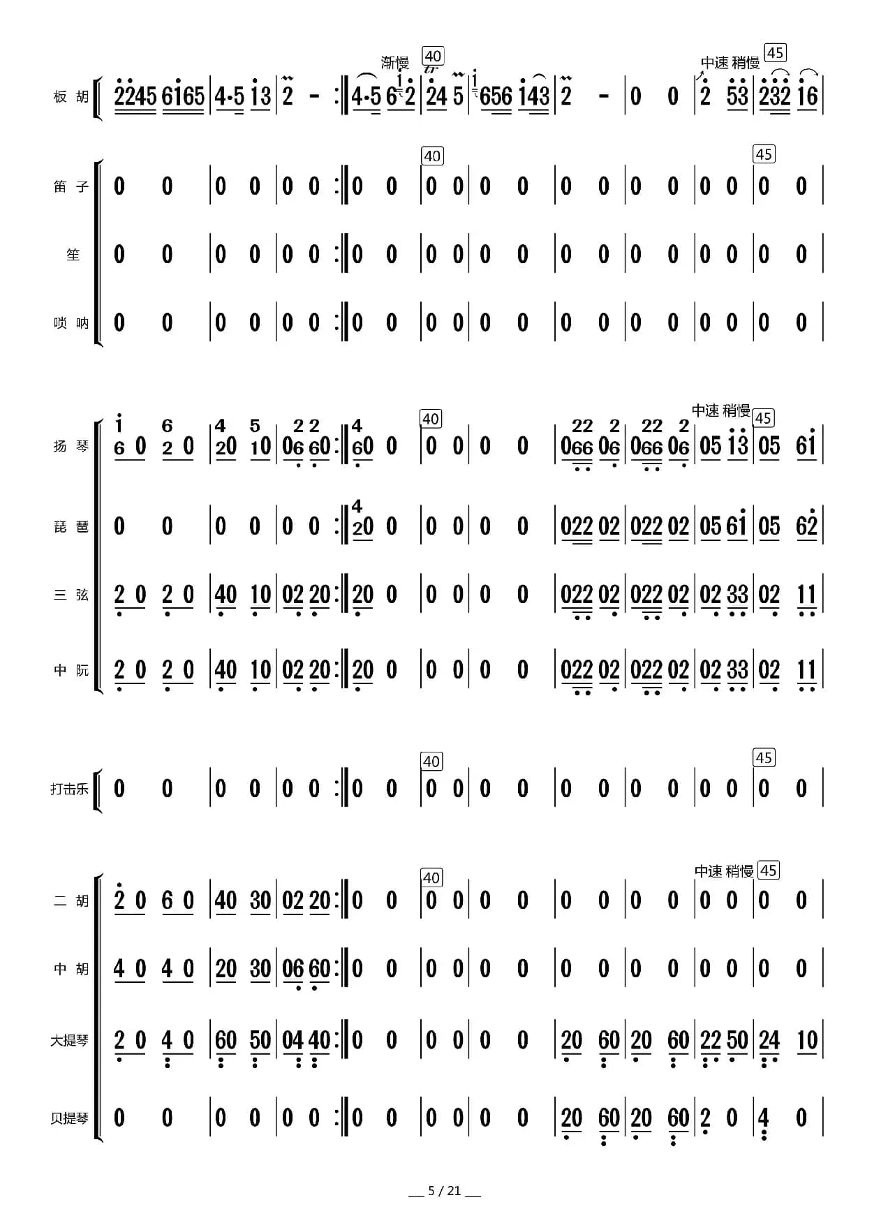 山村一片新景象（总谱）