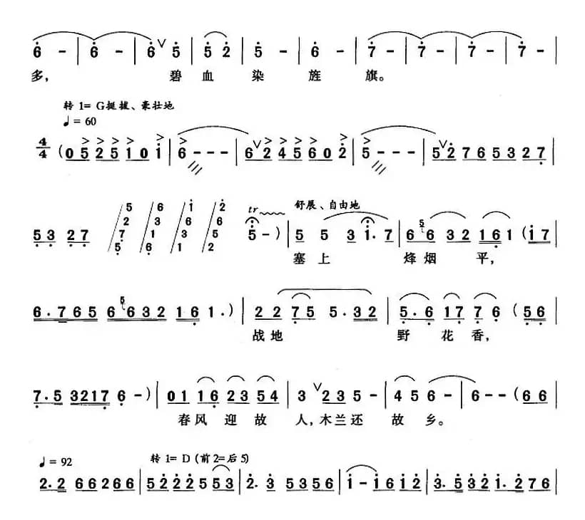 木兰从军(刘麟词 王志信曲)