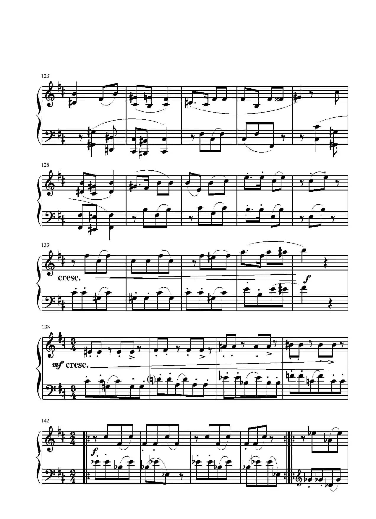 第二钢琴奏鸣曲（第三乐章）