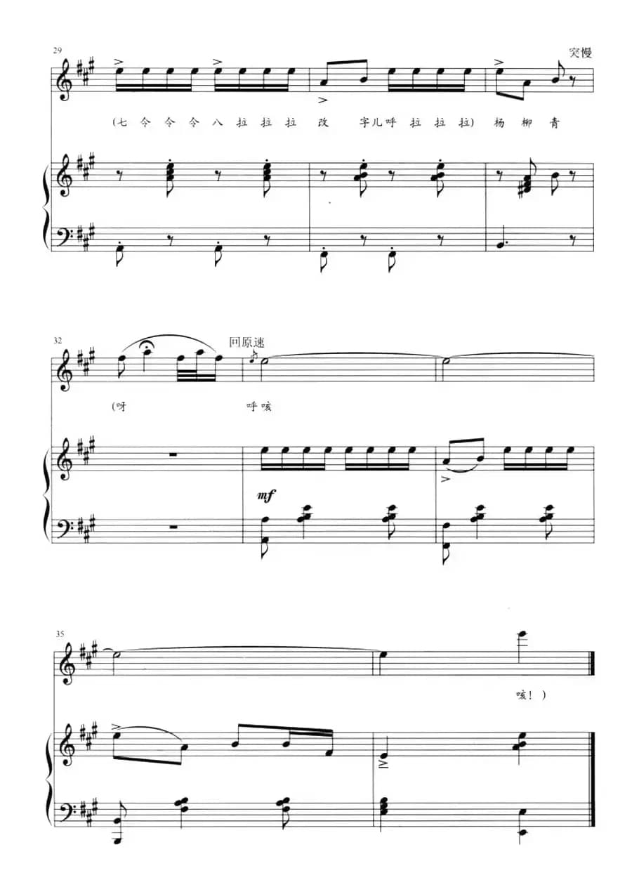 大红公鸡毛腿腿（正谱）