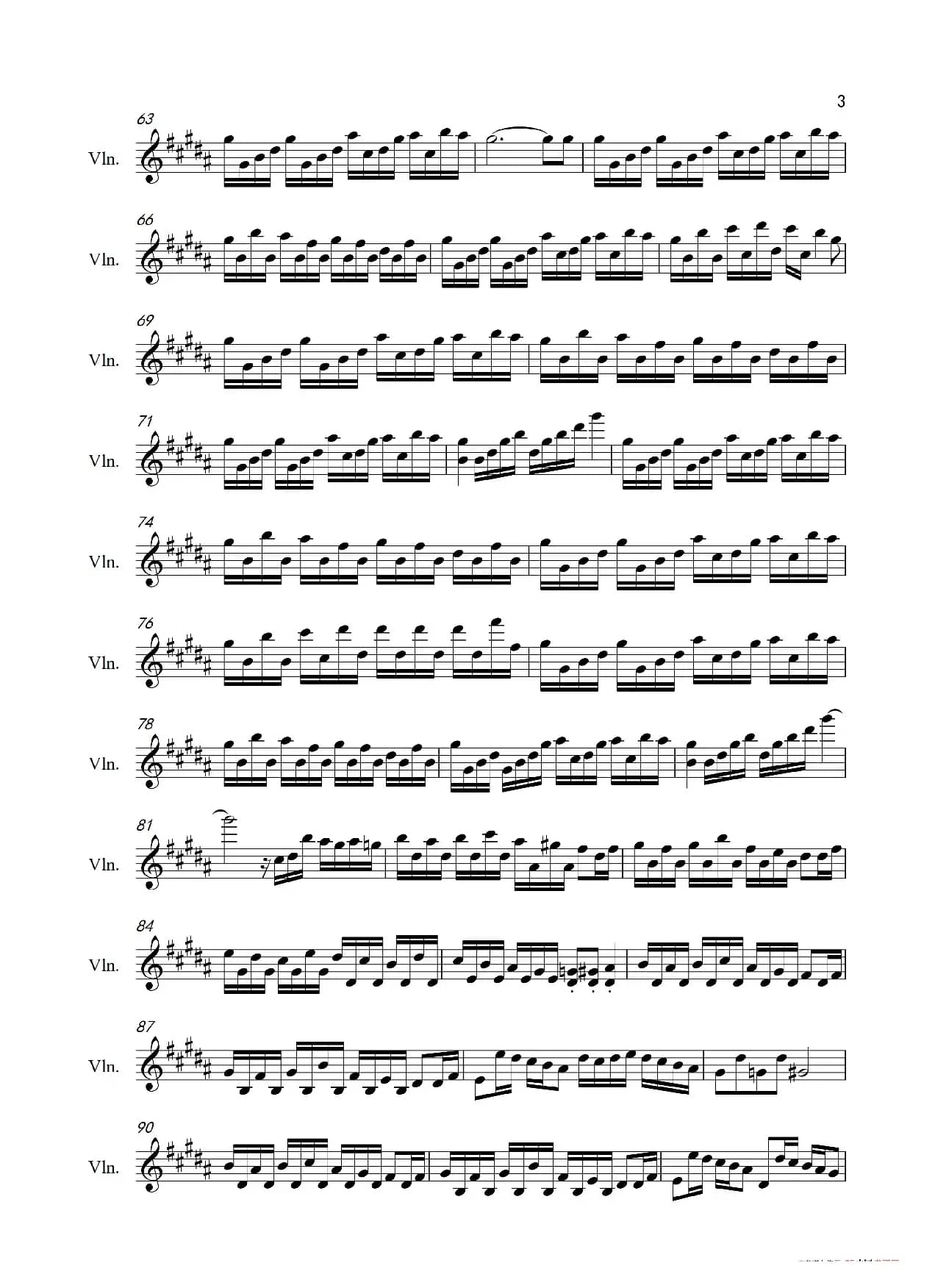 flower dance（小提琴谱）