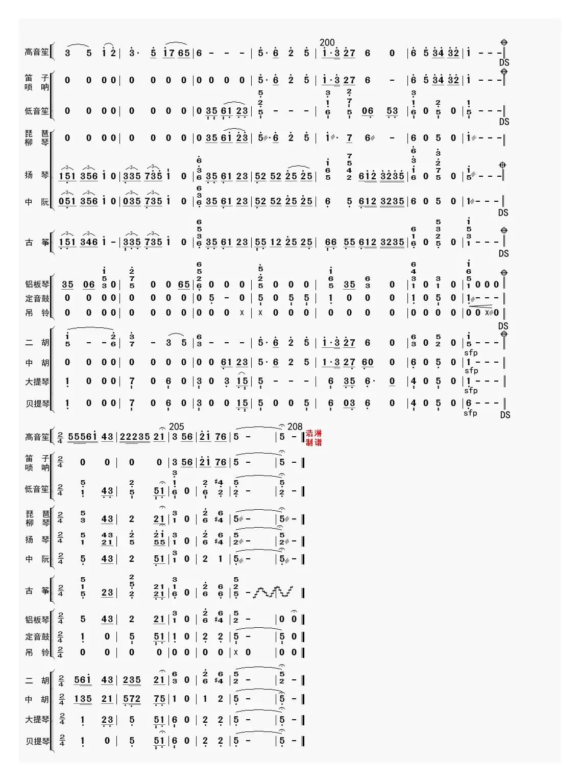 太行乡情（总谱）