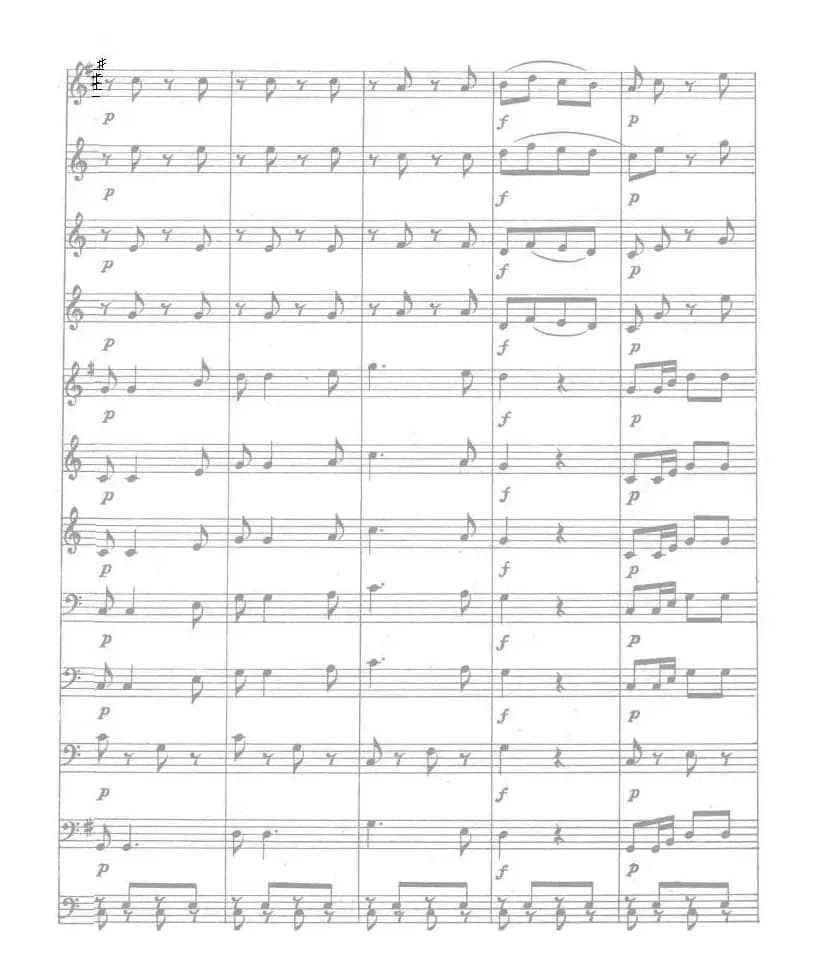 人民解放军进行曲(总谱)