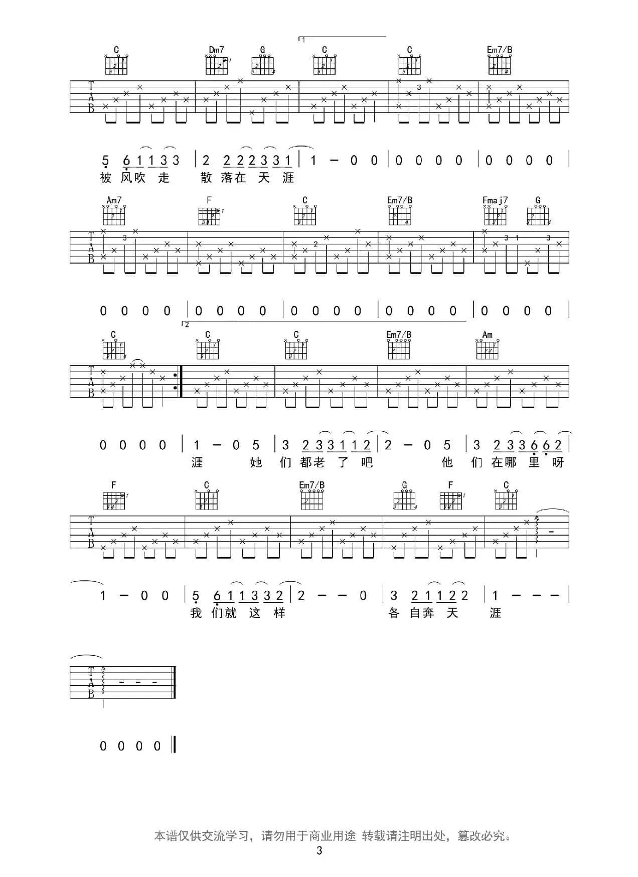 那些花儿（范玮琪版、酷音小伟编谱）