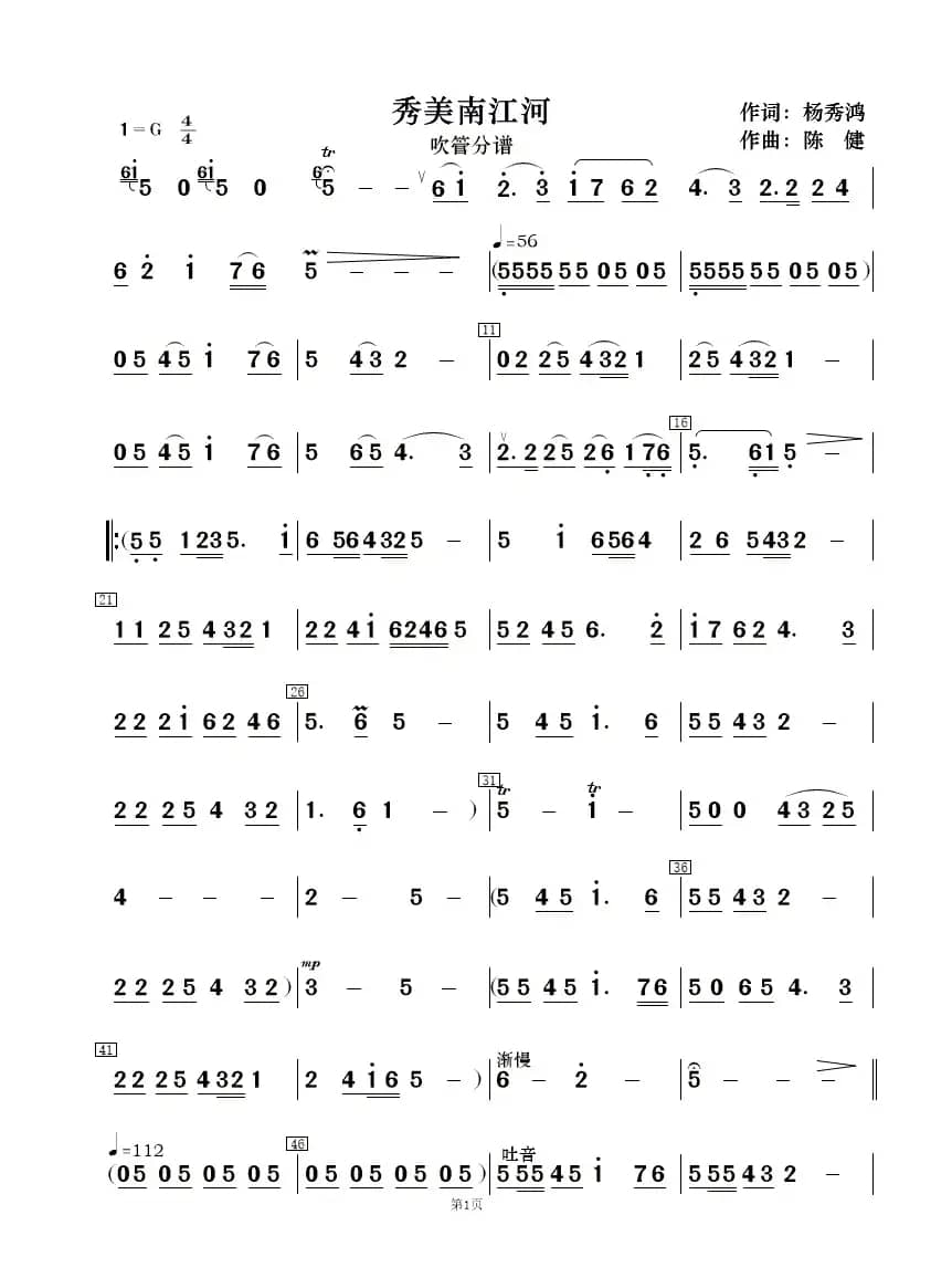秀美南江河（民乐合奏  ）