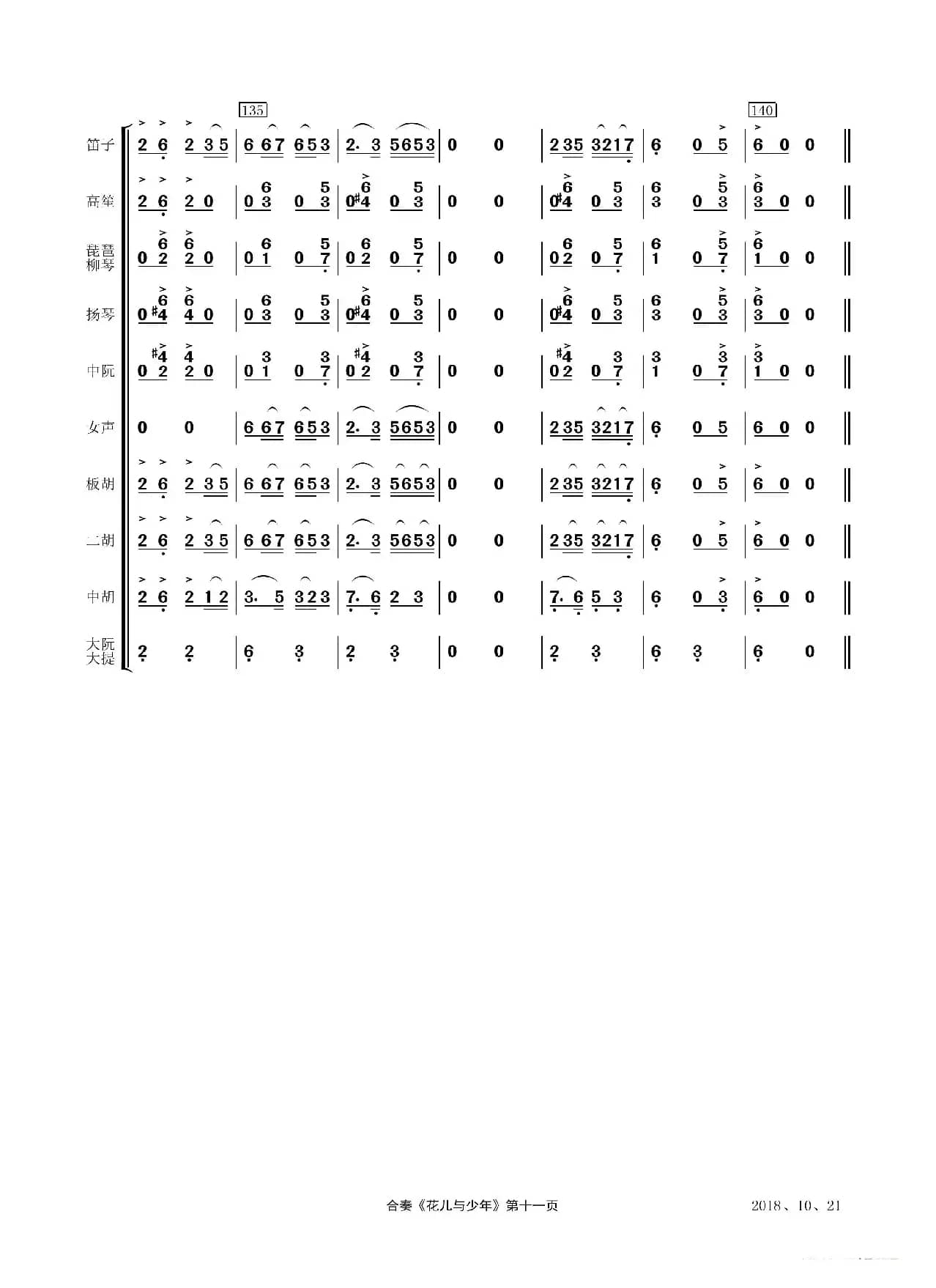 花儿与少年（民乐合奏）