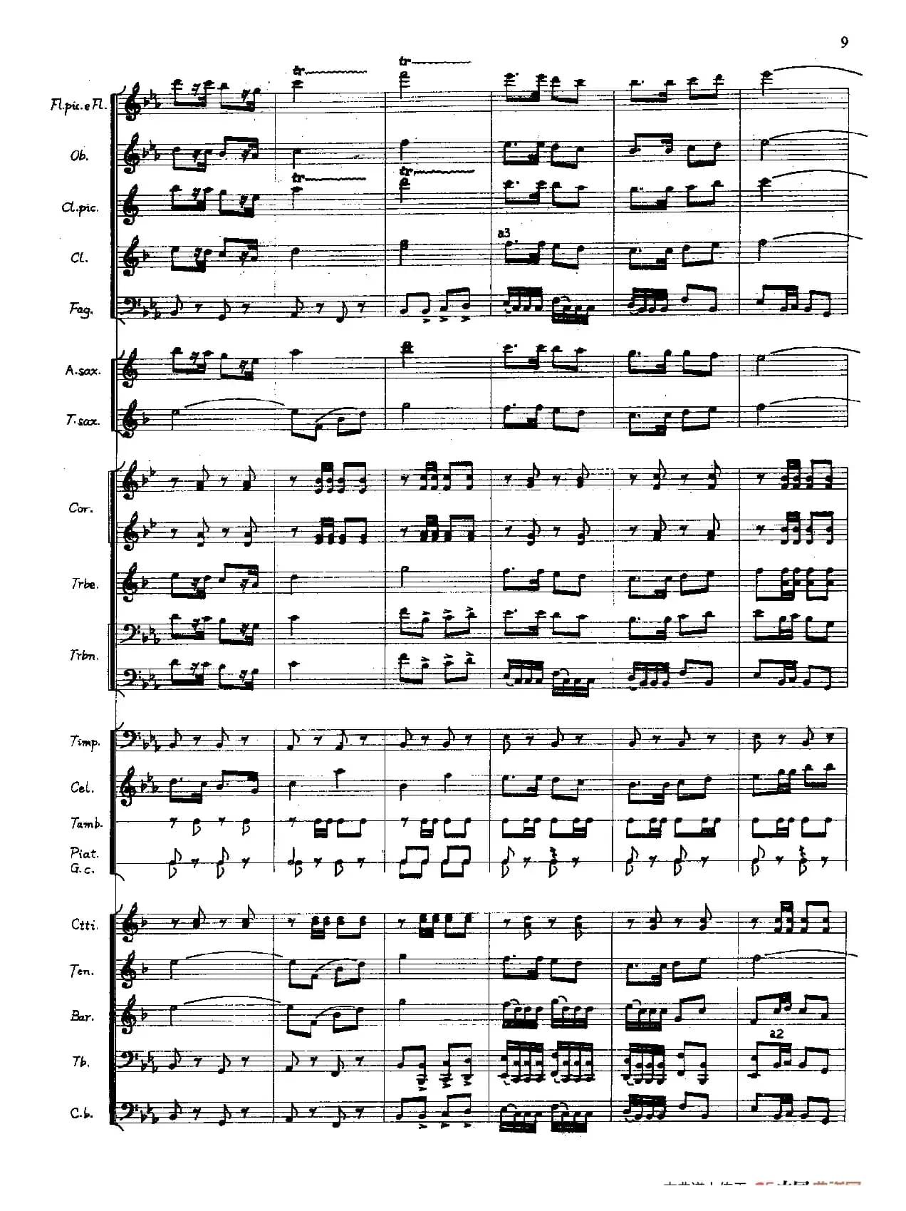 军威进行曲总谱