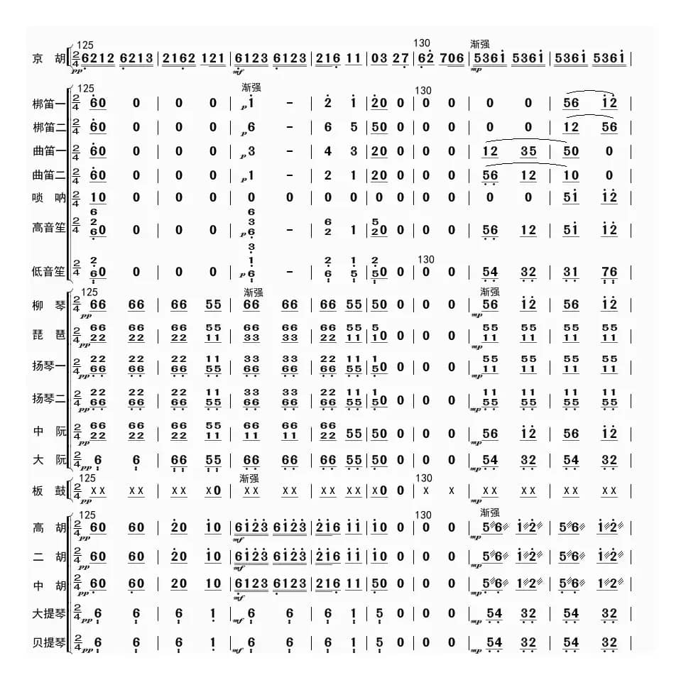 夜深沉（总谱）