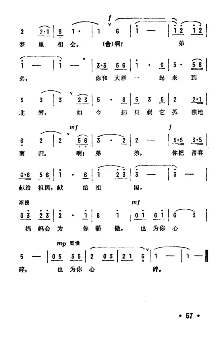 啊！弟弟（电影《战斗年华》插曲）