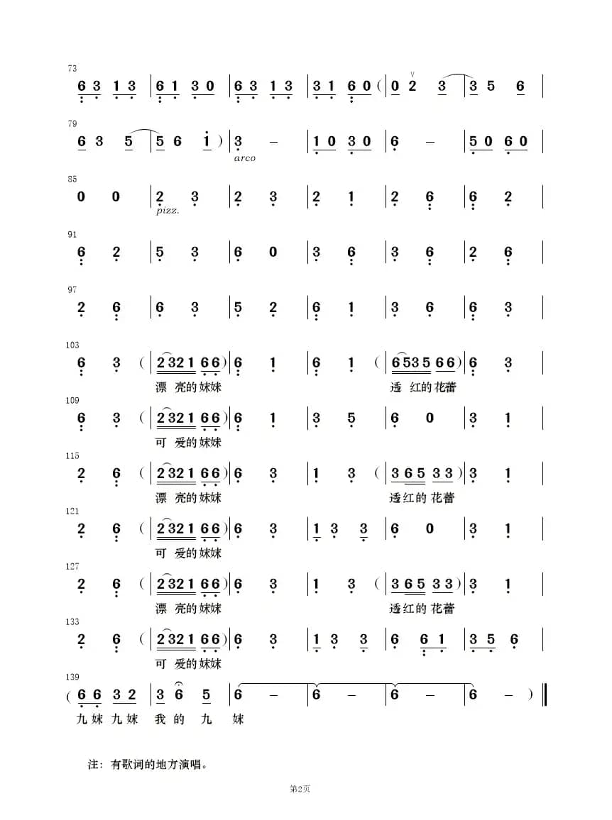 九妹（民乐合奏）