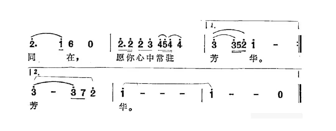 愿你心中常驻芳华