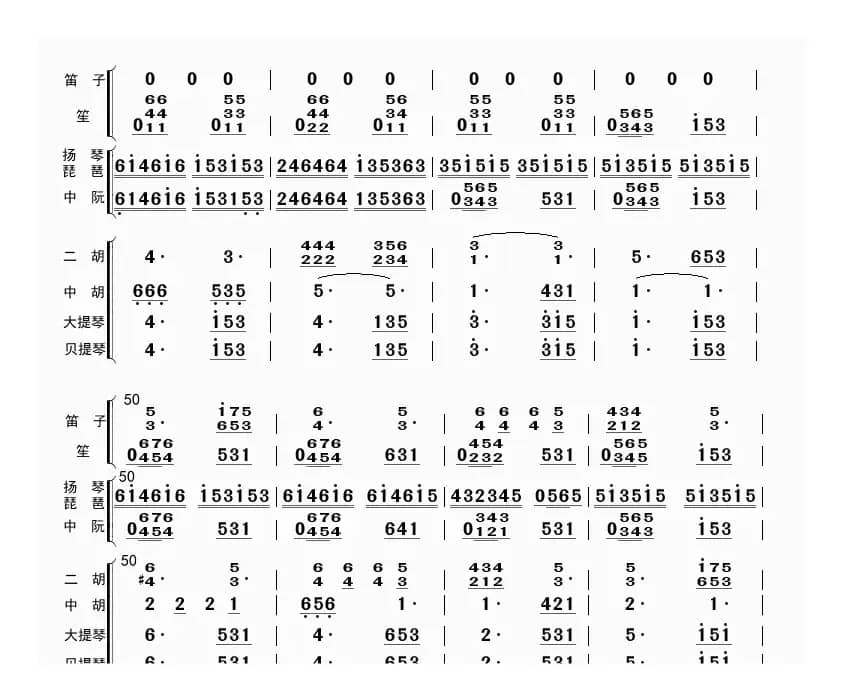 节日欢歌（总谱）