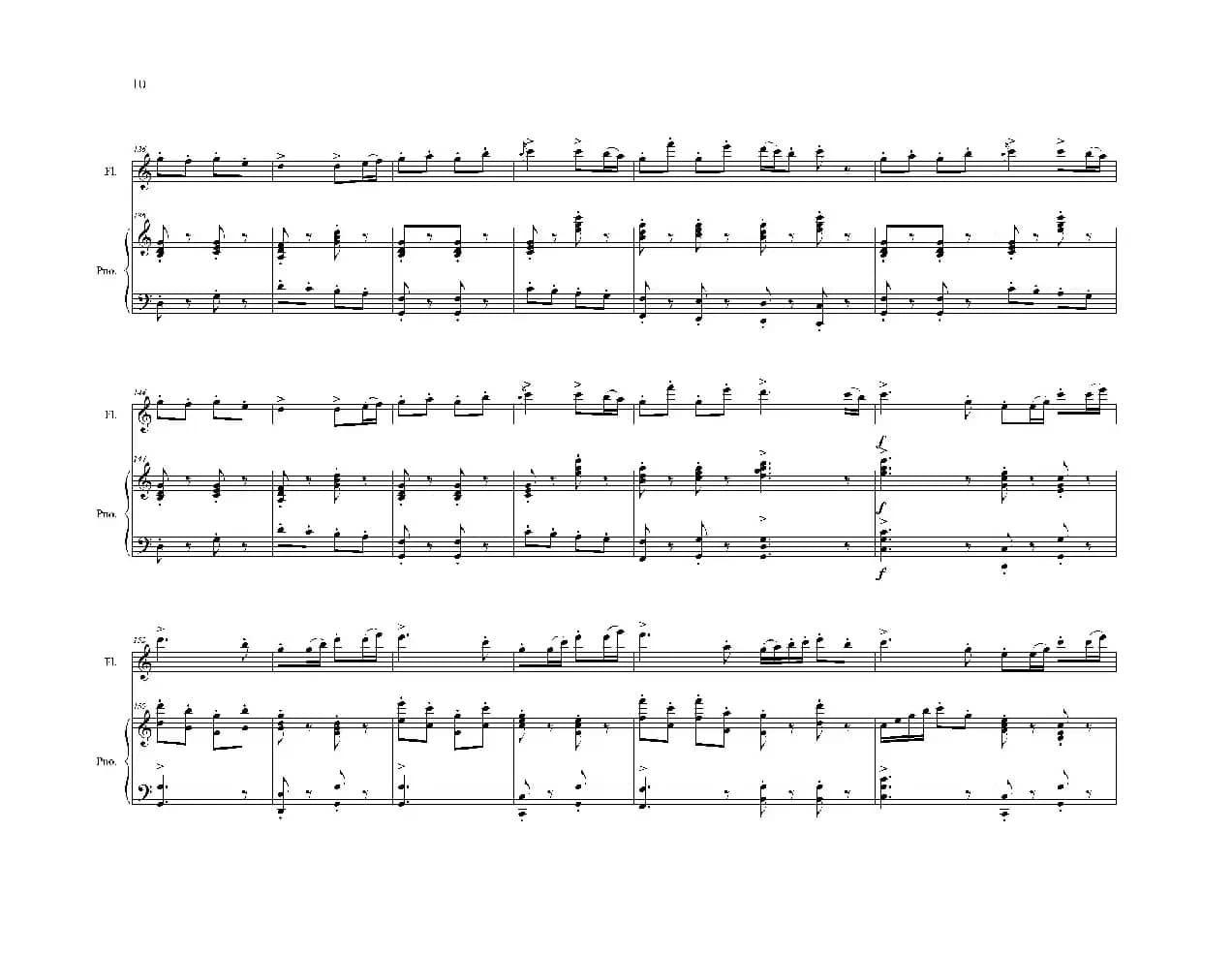 长笛独奏曲《伴你到天明》总谱（周开屏原创）