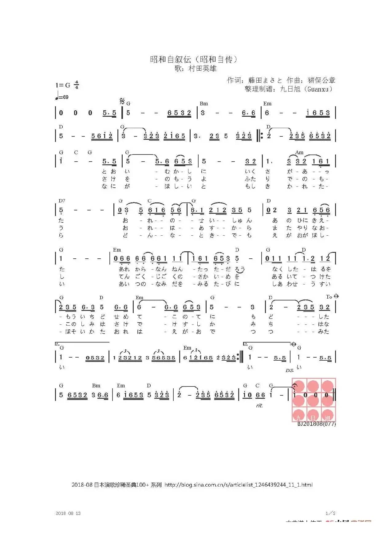 【日】昭和自叙伝（昭和自传）