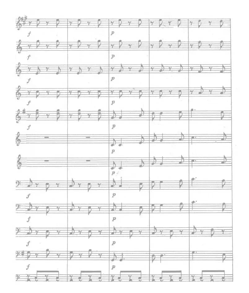 人民解放军进行曲(总谱)