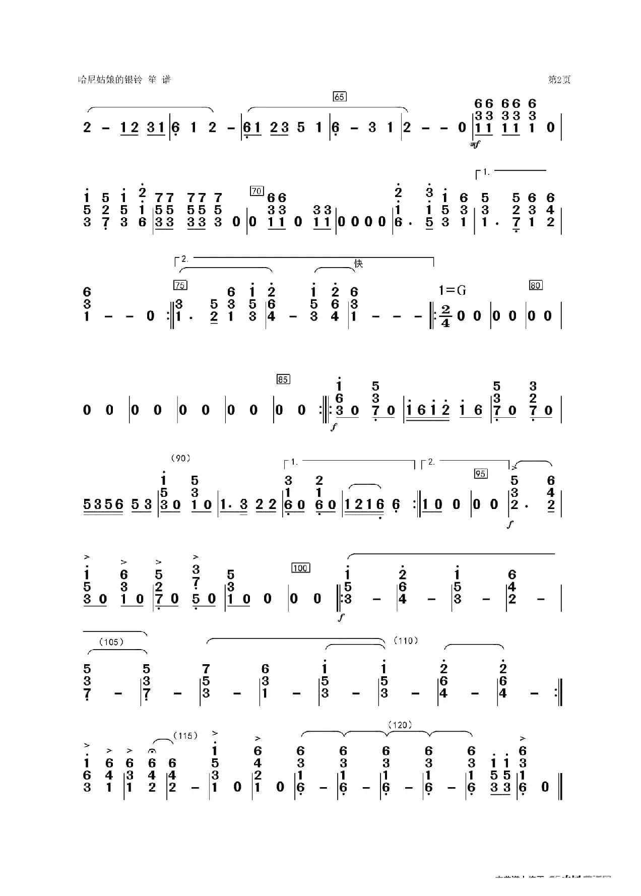 《哈尼姑娘的银铃》