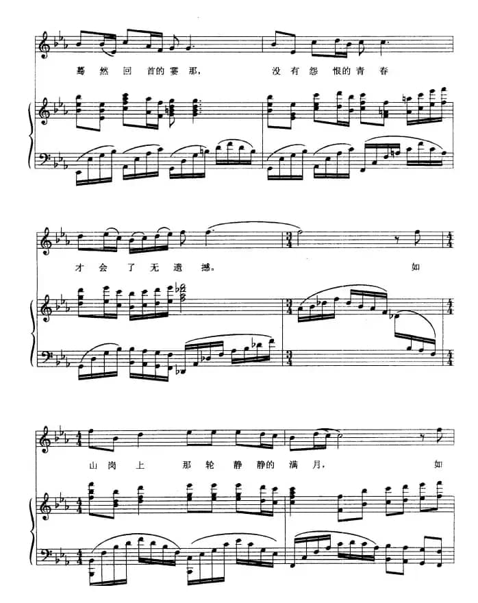 无怨的青春（正谱）
