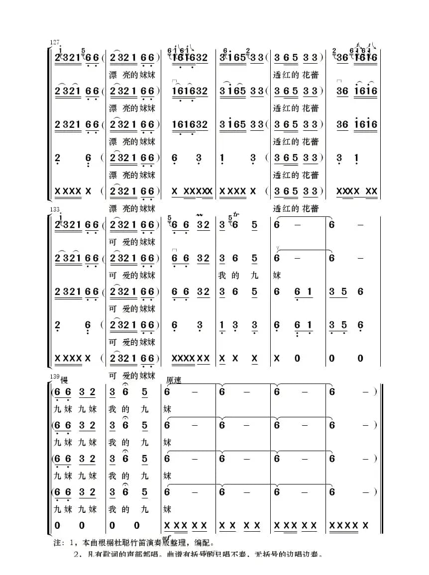 九妹（民乐合奏）