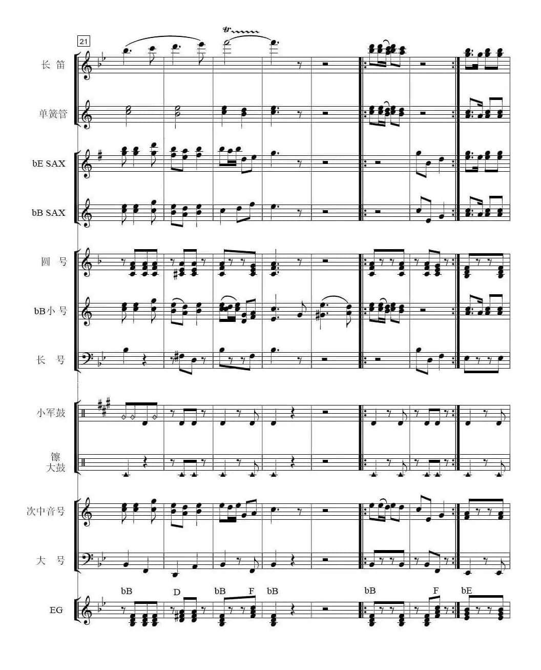 咱们工人有力量(总谱)1-7