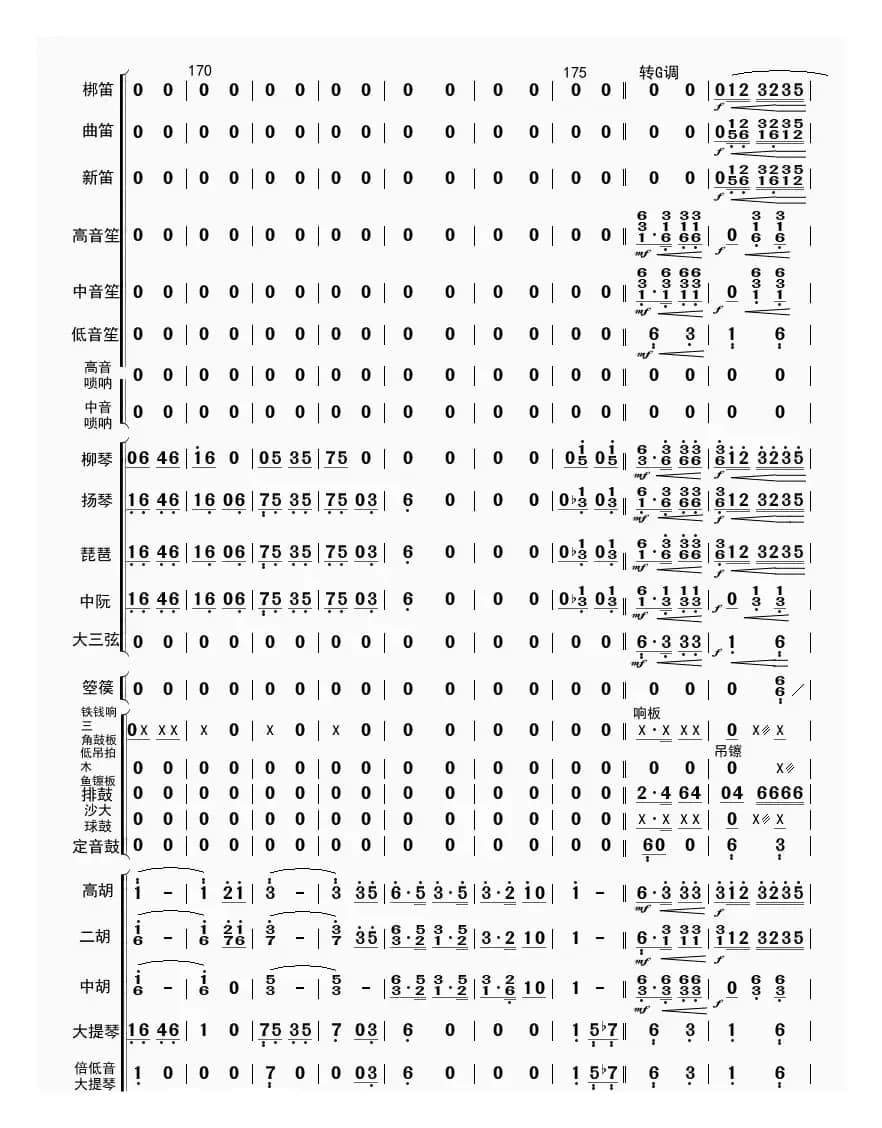 高山青（总谱）