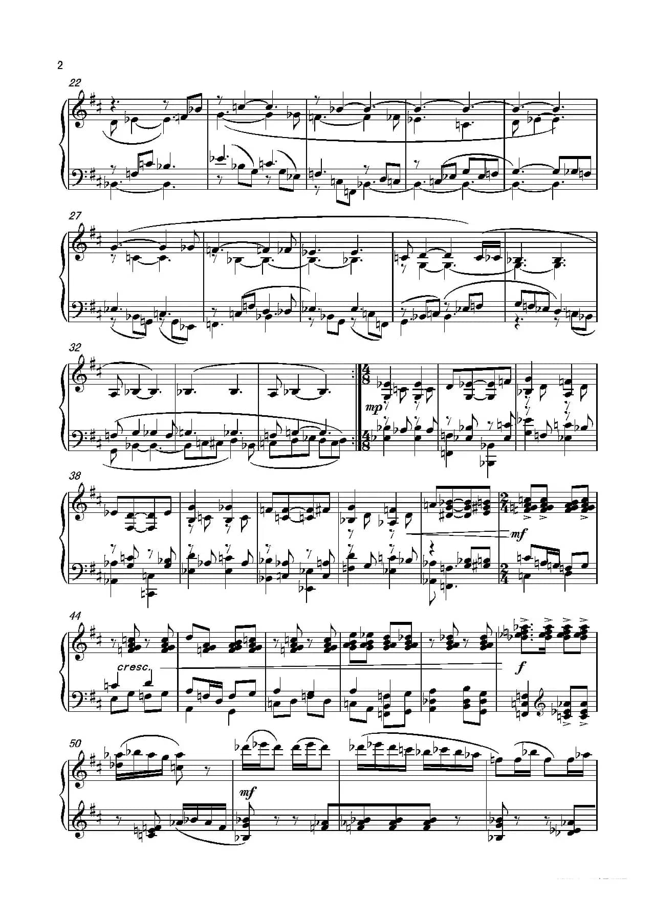 第二钢琴奏鸣曲Piano SonataNo.2