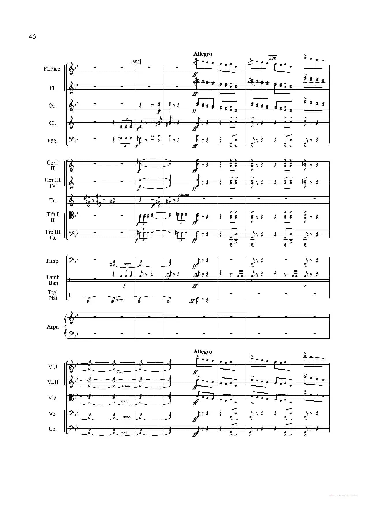 山歌妹传奇（第三乐章）（交响组曲总谱）