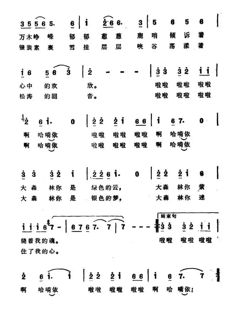 森林四季（电视艺术片《呼伦贝尔情》选曲）