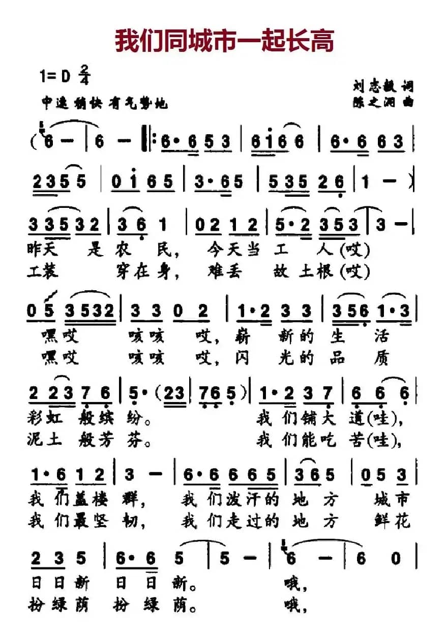 我们同城市一起长高