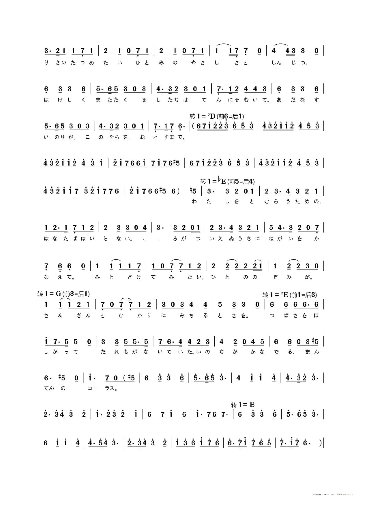 [日]满天（日本动画片《Fate/Zero》片尾曲）