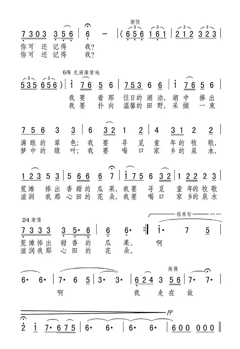 我走在故乡的小路上