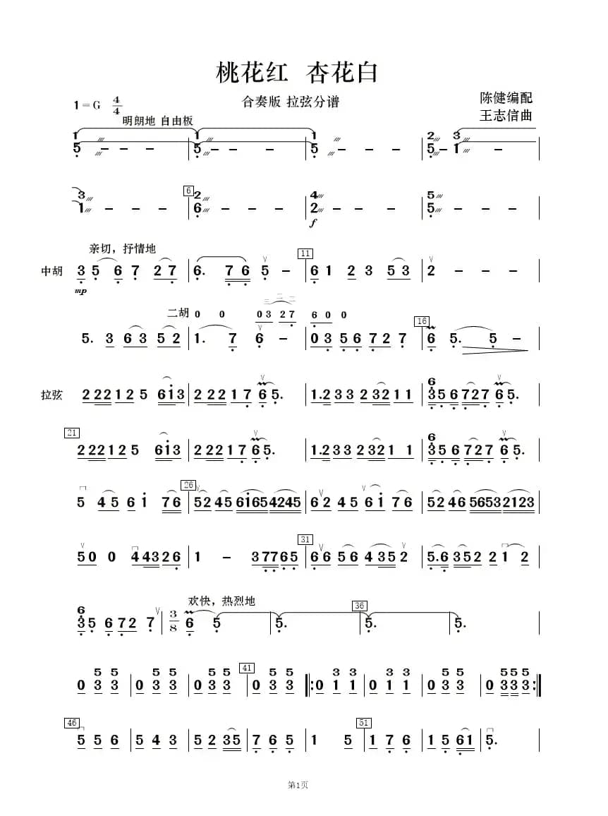 桃花红 杏花白（民乐合奏 ）