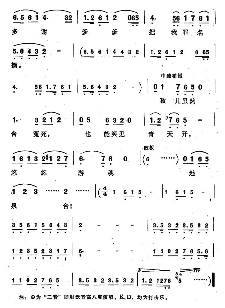 把窦娥的冤狱翻过来（歌剧《窦娥冤》选曲）