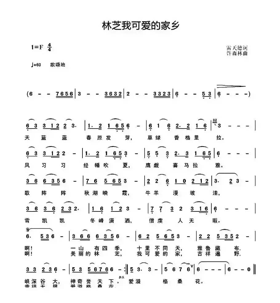 林芝我可爱的家乡 