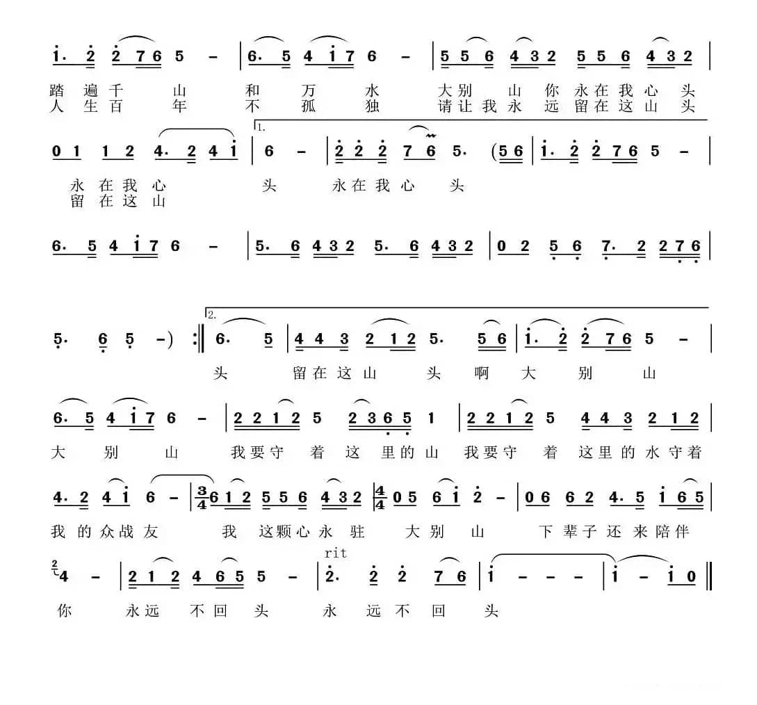 我心永驻大别山