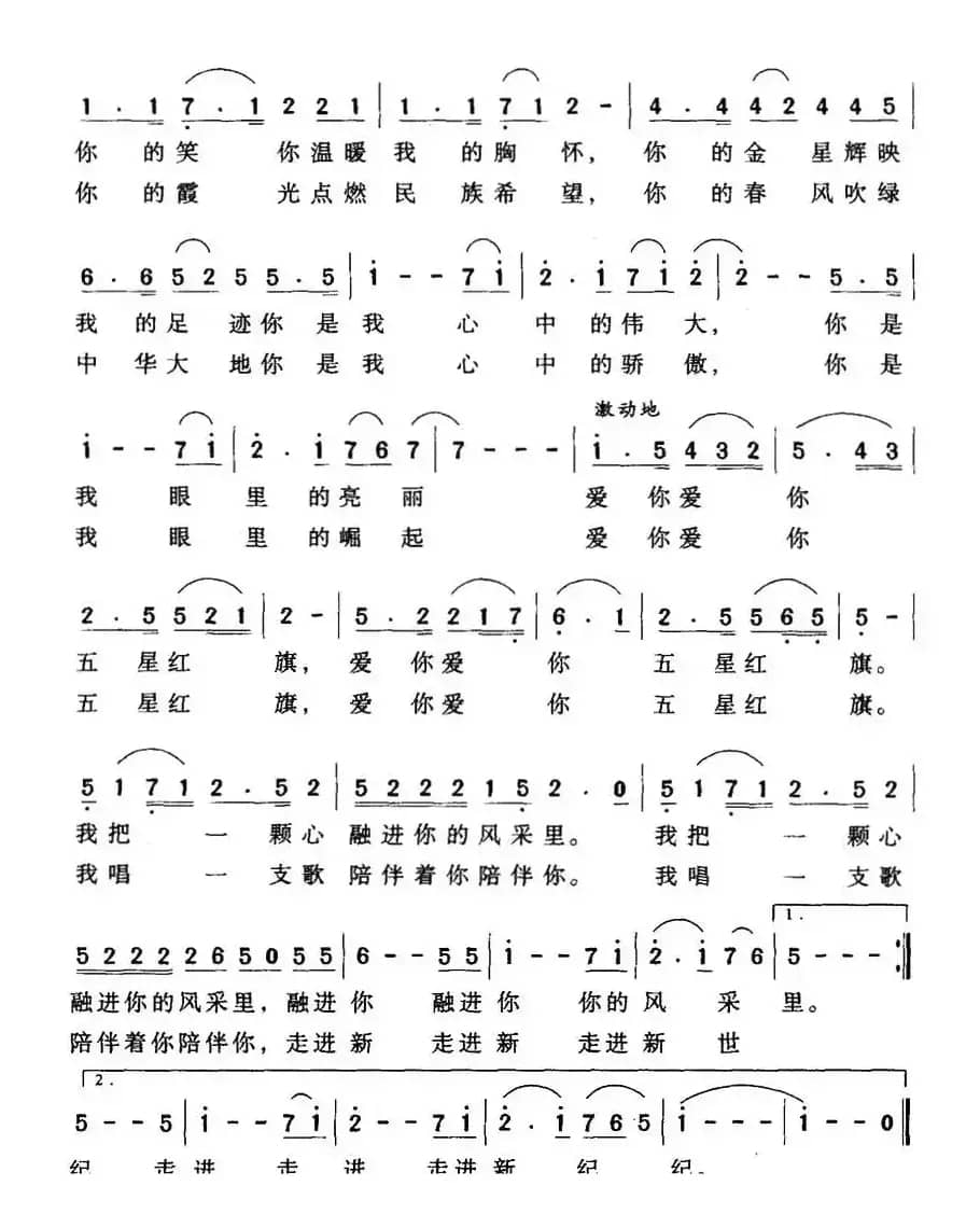 爱你，五星红旗