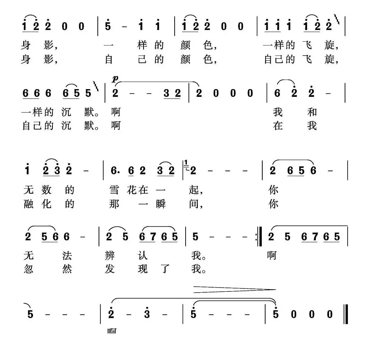 我希望我是一片雪花