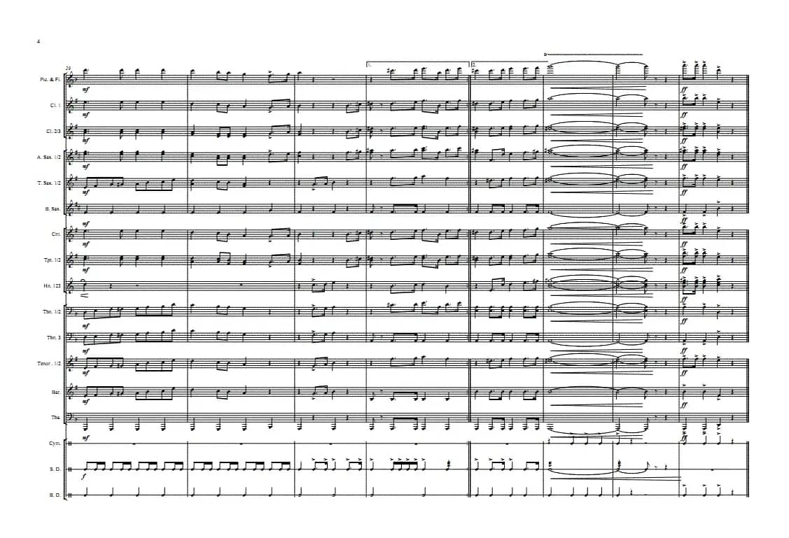 中国军魂(总谱)