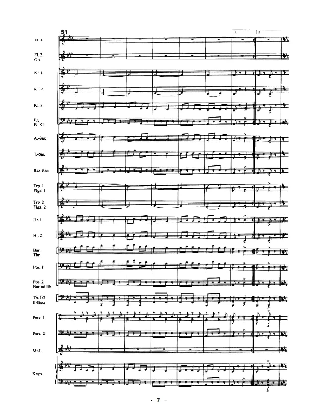 康康舞曲（管乐总谱）