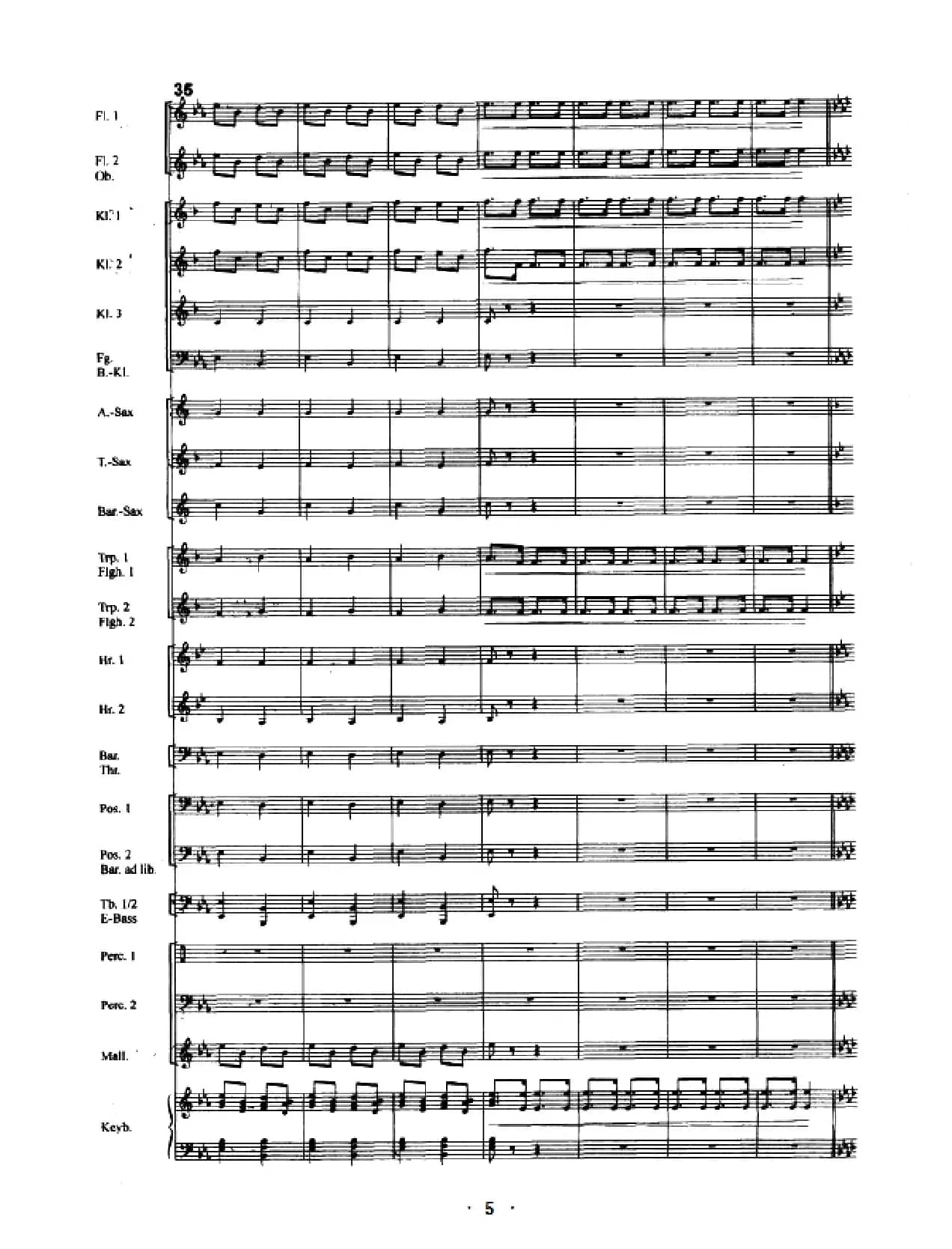 康康舞曲（管乐总谱）