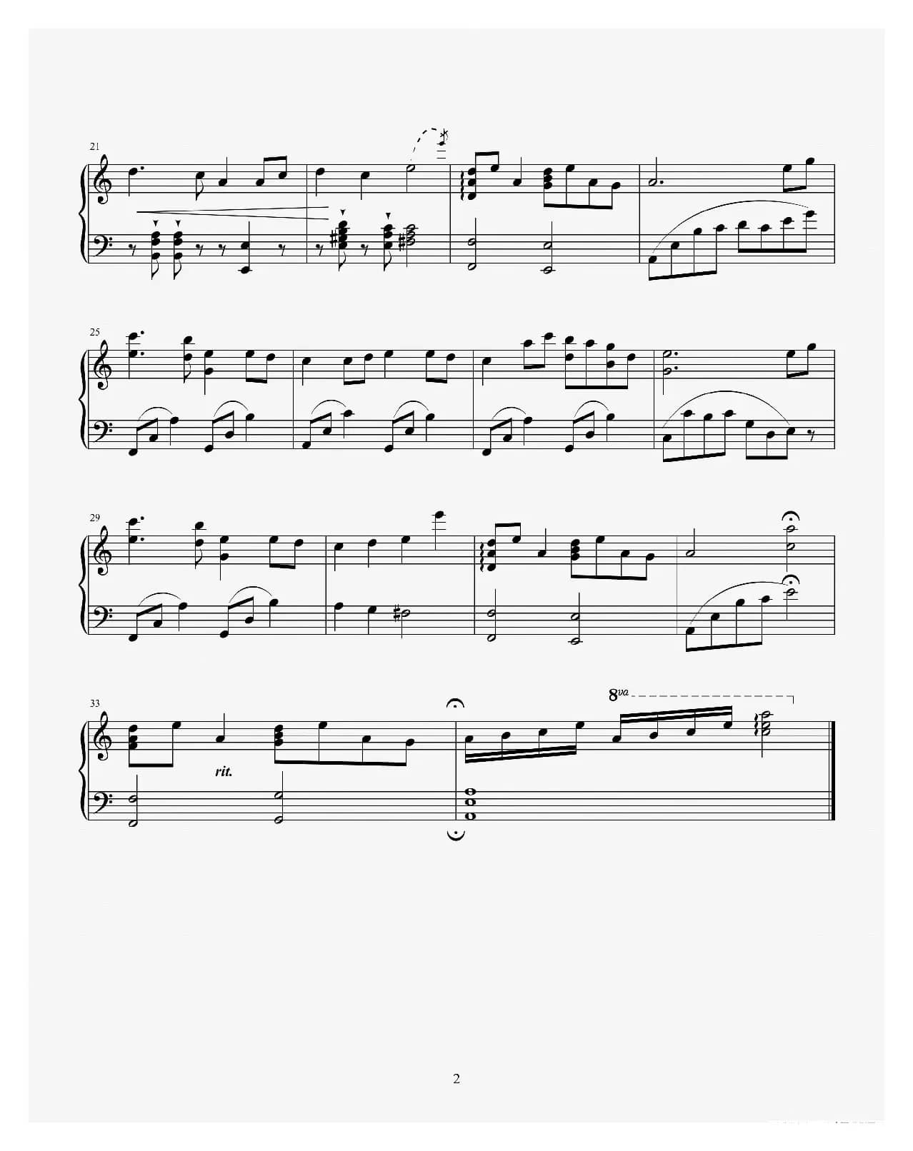 赵胤先钢琴曲谱《大鱼》（清新自然 初级 简约版）