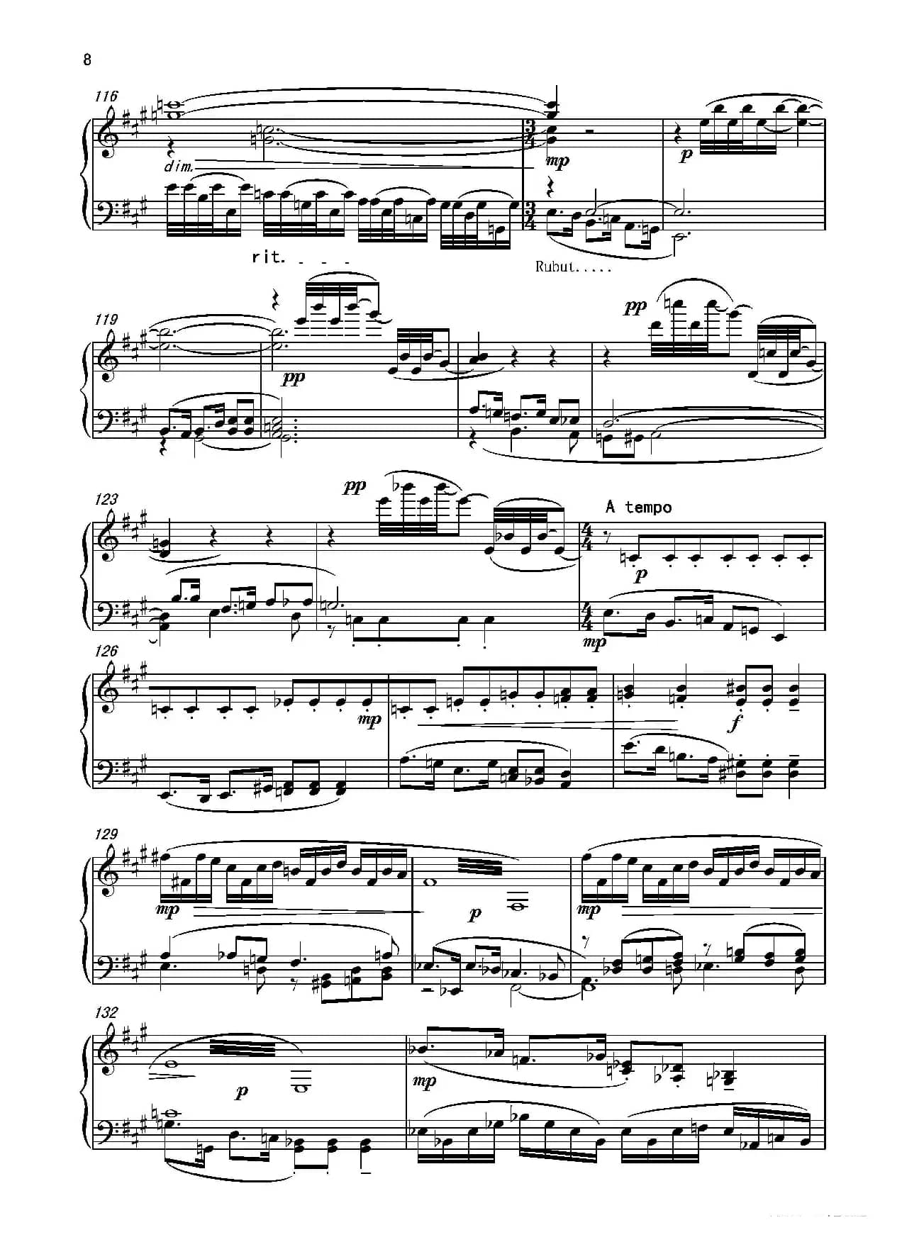 第六钢琴奏鸣曲Piano Sonata No.6（单乐章）