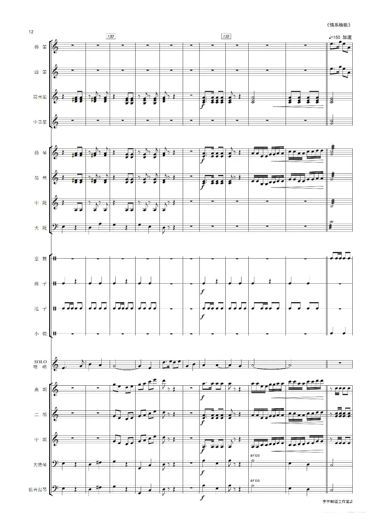 情系秧歌（唢呐独奏曲）