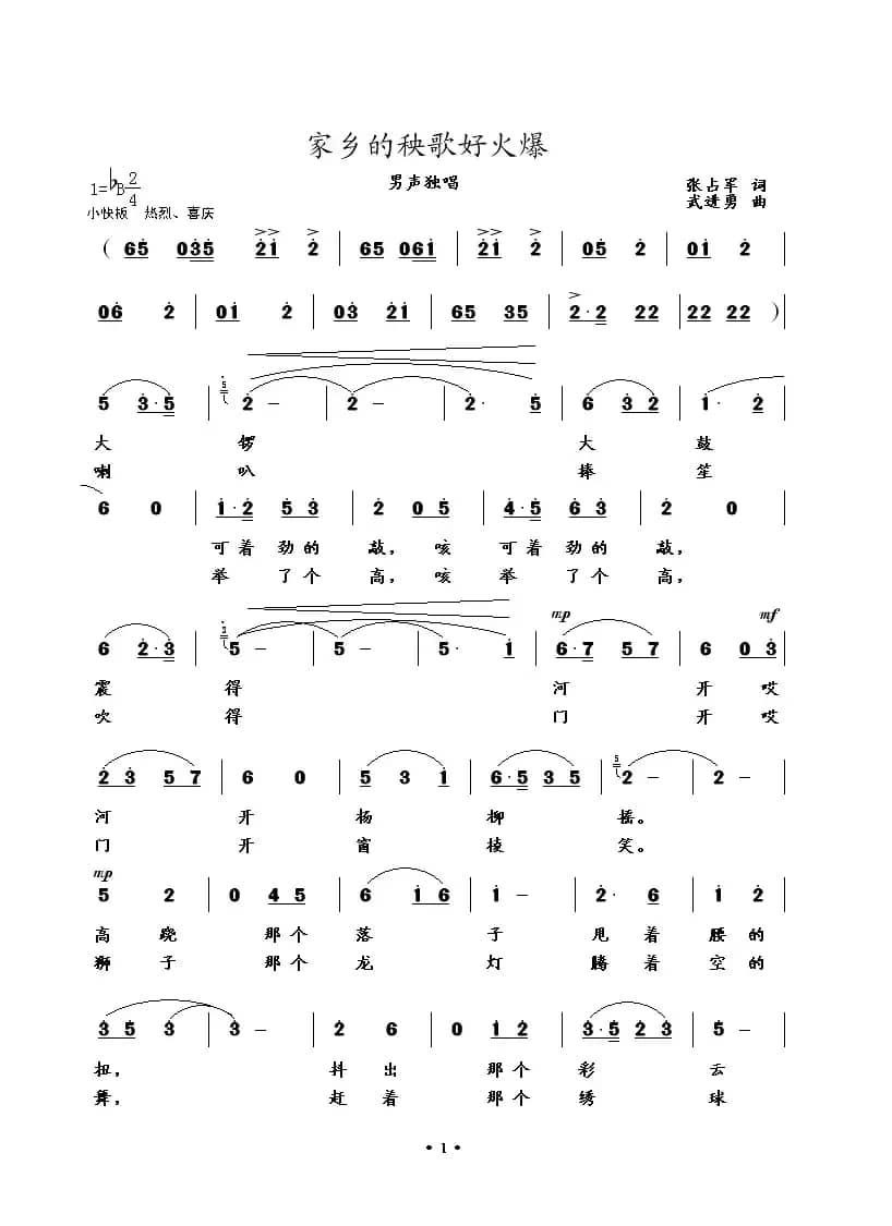 家乡的秧歌好火爆