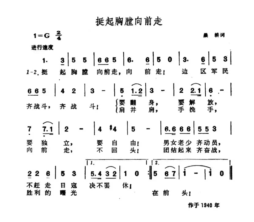 挺起胸膛向前走 