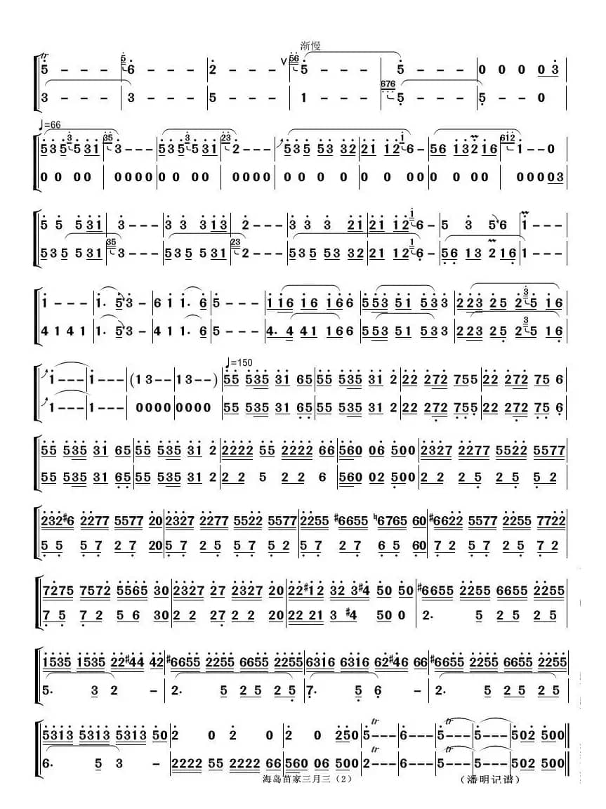 海岛苗家三月三（葫芦丝二重奏）