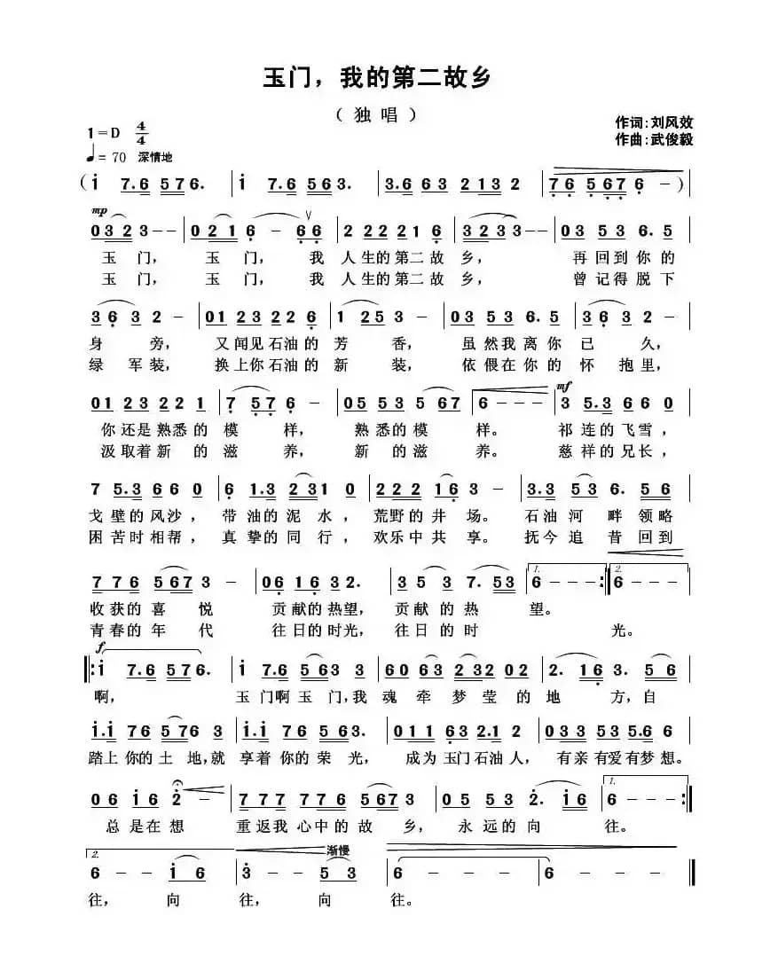 玉门，我的第二故乡