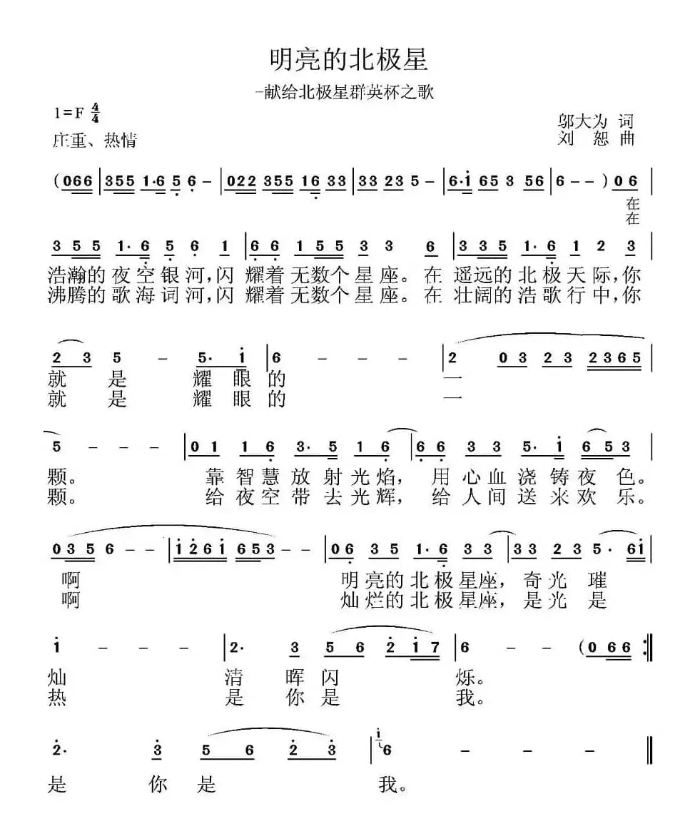 明亮的北极星